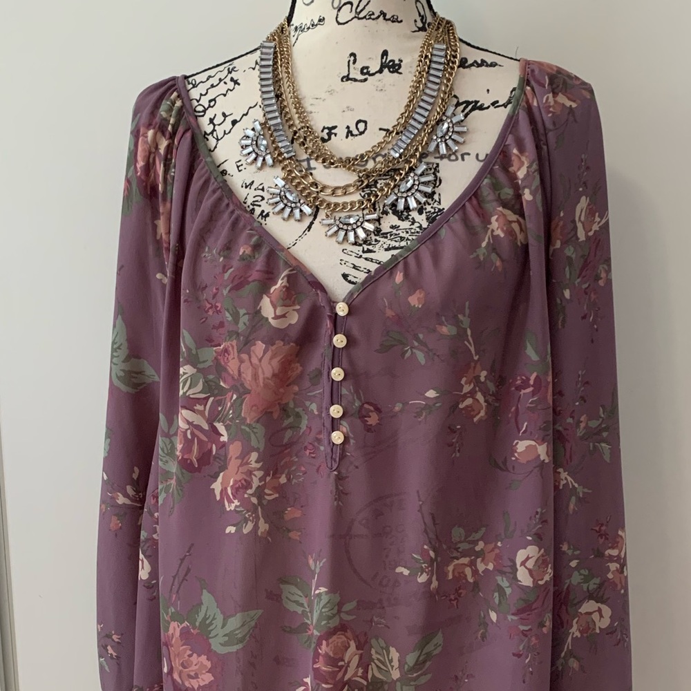 - Chaps floral blouse